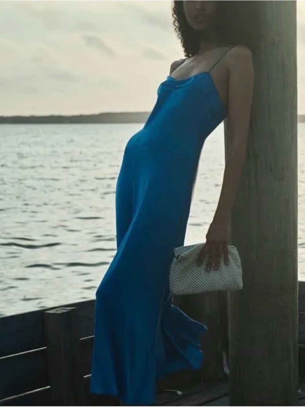 ISO Doen Lorraine dress blue small